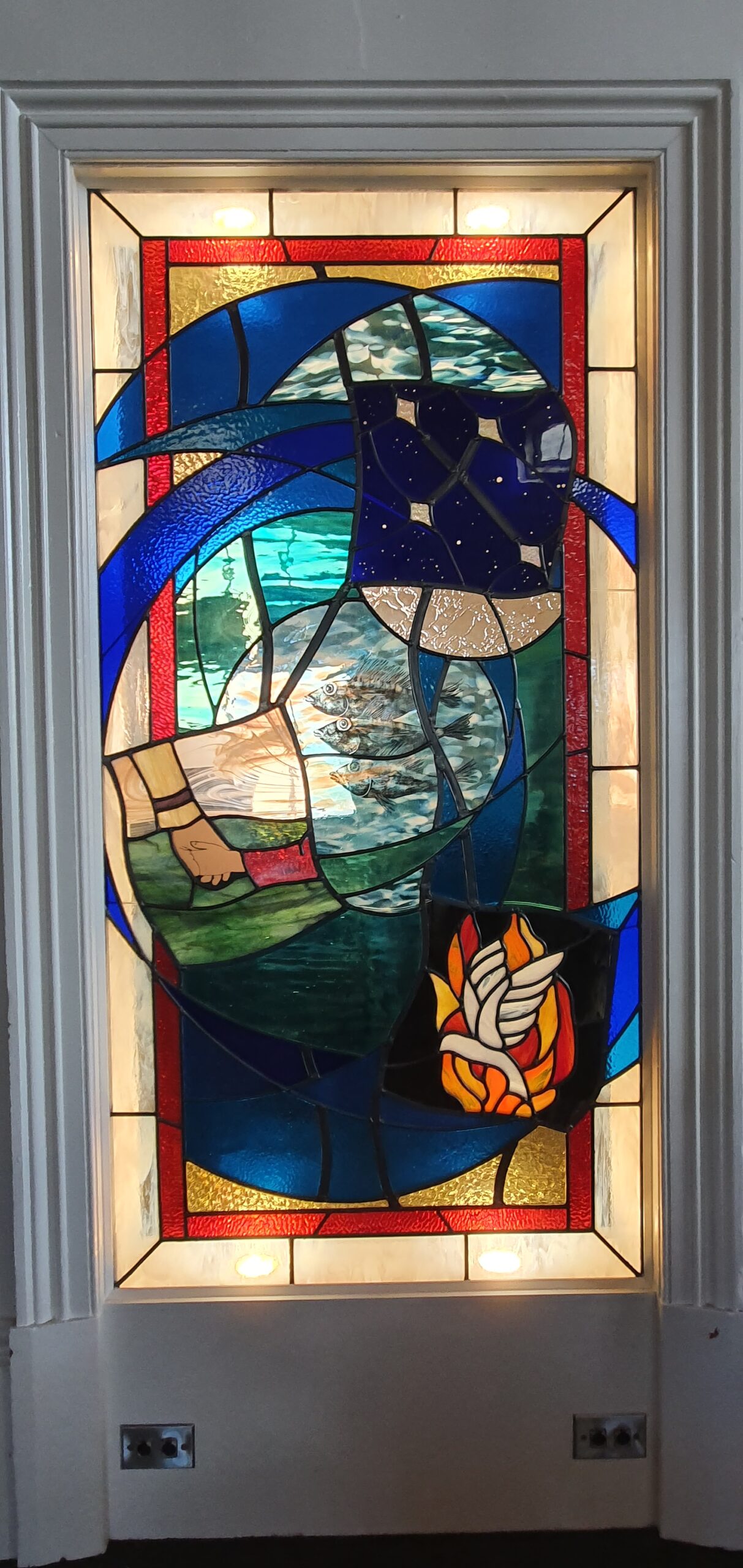 Modern Stained Glass Window